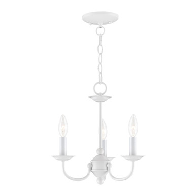 Home Basics 3 Light Small Chandelier by Livex - 4153