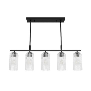 Beverly Glen 5 Light Linear Chandelier by Hunter - BEVERLY-GLEN-CH-5