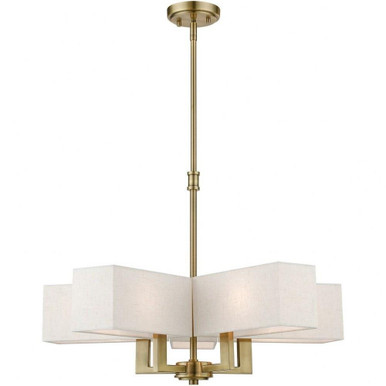 Rubix 5 Light Medium Chandelier by Livex Lighting - 42665