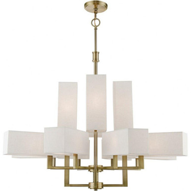 Rubix 12 Light Oversized Foyer Chandelier by Livex - 42669