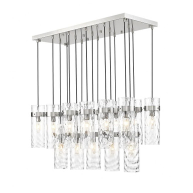 Fontaine 17Light Linear Chandelier 15 Inch Tall X 20.25 Inch Wide By Z-Lite - 7002P5-17L