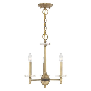 Bennington 3 Light Small Chandelier by Livex - 42703