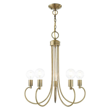 Bari 5 Light Medium Chandelier by Livex - 42925