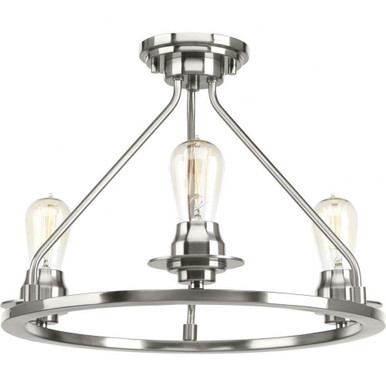 Debut 3 Light 19.88 Inch Wide Semi Flush Mount by Progress - P350036