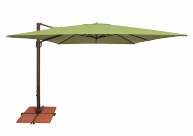 Bali 10 Foot Crank Lift Square Cantilever Umbrella by Simply Shade - SSAD45