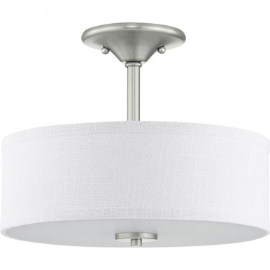 Inspire 2 Light 13 Inch Wide Semi Flush Mount by Progress - P350129