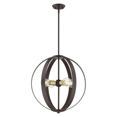 Modesto 4 Light Small Chandelier by Livex - 46415