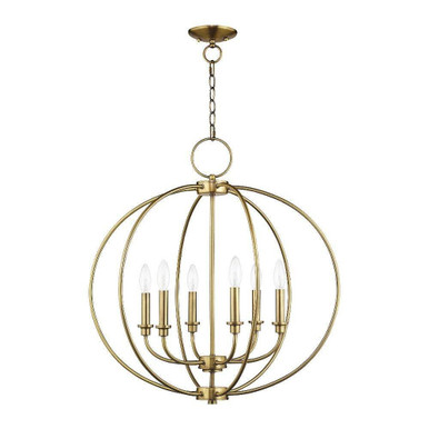 Milania 6 Light Medium Chandelier by Livex - 4666
