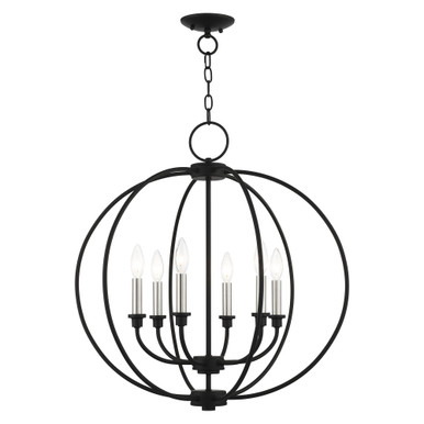Milania 6 Light Medium Chandelier by Livex - 4666