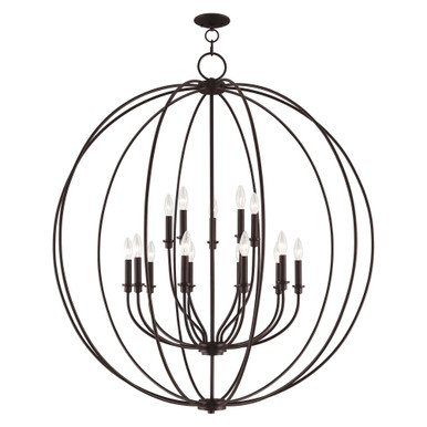 Milania 15 Light Oversized Foyer Chandelier by Livex - 46690