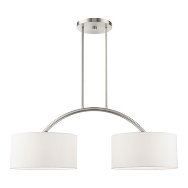 Meridian 2 Light Linear Chandelier by Livex - 45982-91