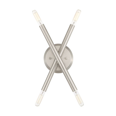 Soho 4 Light ADA Wall Sconce 11.25 Inch Tall by Livex - 46772