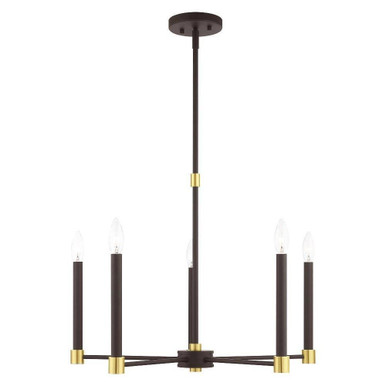 Karlstad 5 Light Medium Chandelier by Livex - 46885