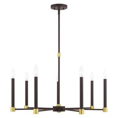 Karlstad 7 Light Large Chandelier by Livex - 46887