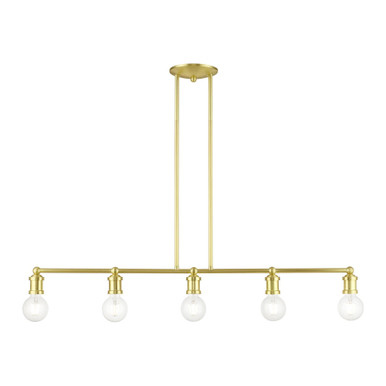 Lansdale 5 Light Minimalistic Linear Chandelier by Livex - 47165