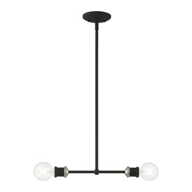 Lansdale 2 Light Minimalistic Linear Chandelier by Livex - 47162-04