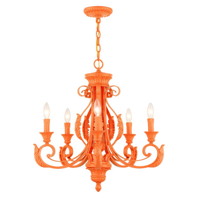 Valencia 5 Light Medium Chandelier by Livex - 49065