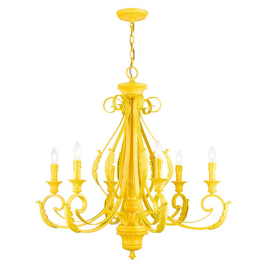 Valencia 6 Light Oversized Chandelier by Livex - 49066