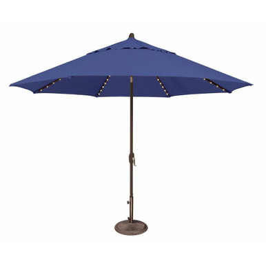 Lanai 11 Foot Aluminum Crank Lift Octagon Market Umbrella by Simply Shade - SSUM81SL