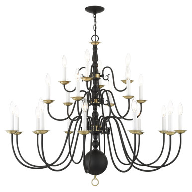Williamsburgh 22 Light Oversized Chandelier by Livex - 5015