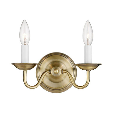 Williamsburgh 2 Light Wall Sconce 10 Inch Wide by Livex - 5018