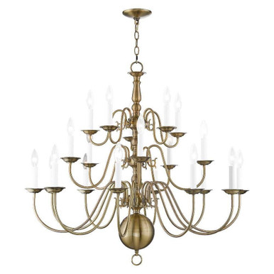 Williamsburgh 20 Light Oversized Chandelier by Livex - 5019