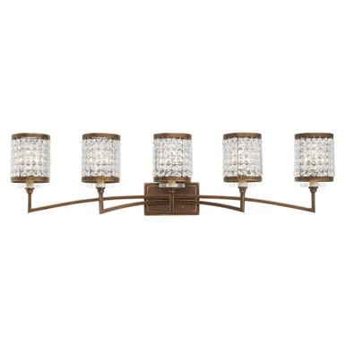 Grammercy 5 Light Vanity Light 42.25 Inch Wide by Livex - 50565