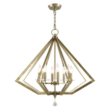 Diamond 8 Light Large Chandelier by Livex - 50668