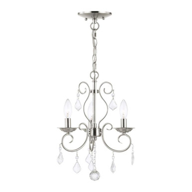Donatella 3 Light Mini Chandelier by Livex - 50763-91