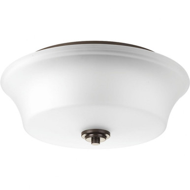 Cascadia 2 Light 14 Inch Wide Flush Mount by Progress - P3633
