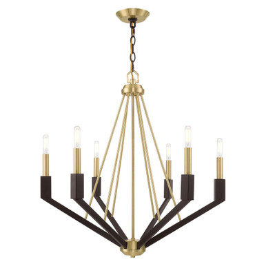 Beckett 6 Light Medium Chandelier by Livex - 51166