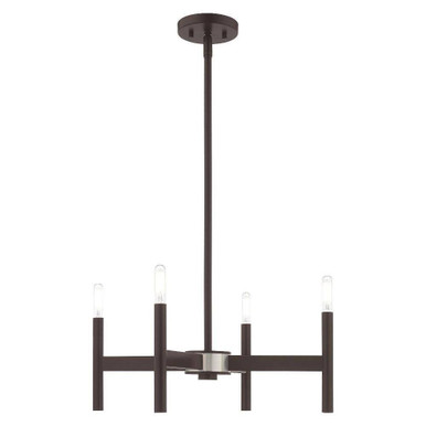 Copenhagen 4 Light Small Chandelier by Livex 51174