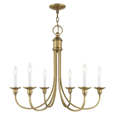 Cranford 6 Light Medium Chandelier by Livex - 5146