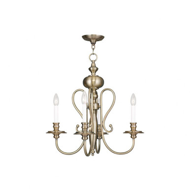 Caldwell 3 Light Small Chandelier by Livex - 5163