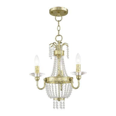 Valentina 3 Light Small Chandelier by Livex - 51843