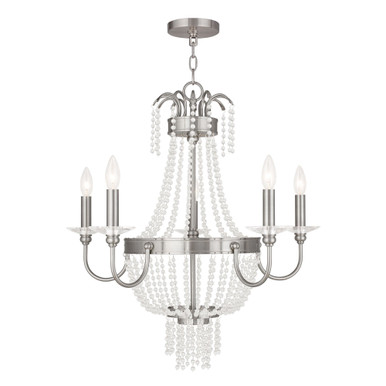 Valentina 5 Light Medium Chandelier by Livex - 51845