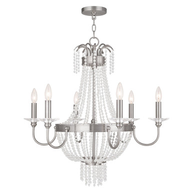 Valentina 6 Light Large Chandelier by Livex - 51846