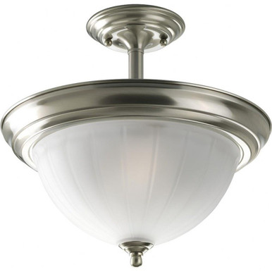Melon 2 Light 12.5 Inch Tall Semi Flush Mount by Progress - P3876