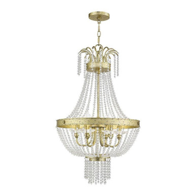 Valentina 6 Light Small Chandelier by Livex - 51856