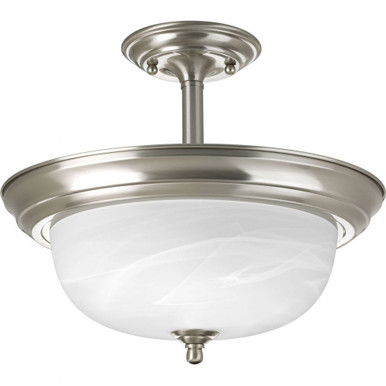 Melon 2 Light 13.19 Inch Wide Semi Flush Mount by Progress - P3927