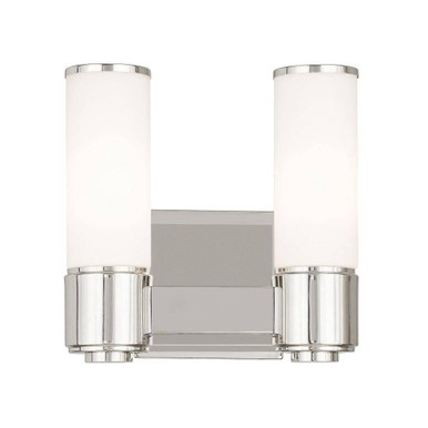 Weston 2 Light ADA Vanity Light 10 Inch Wide by Livex - 52102