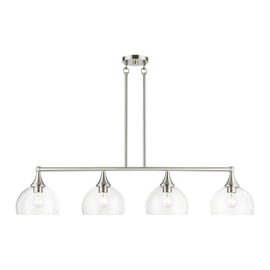 Glendon 4 Light Elegant Linear Chandelier by Livex - 53644