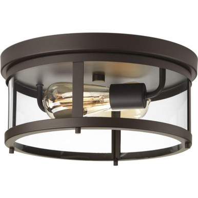 Gunther 2 Light 12.63 Inch Wide Outdoor Flush Mount by Progress - P550021-020