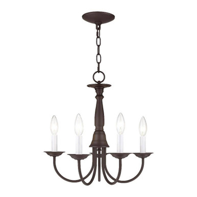 Home Basics 5 Light Small Chandelier by Livex - 6030
