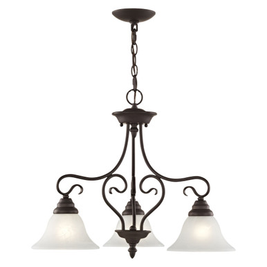 Coronado 3 Light Medium Chandelier by Livex - 6133