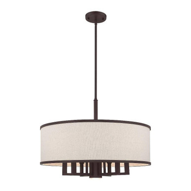 Park Ridge 6 Light Medium Chandelier by Livex 62614