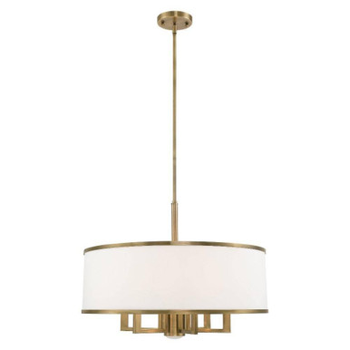 Park Ridge 6 Light Medium Chandelier by Livex 62616