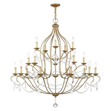 Chesterfield 20 Light Oversized Chandelier by Livex - 6439