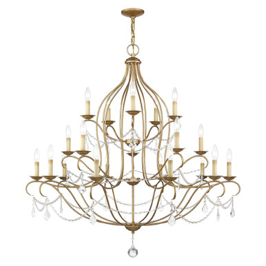 Chesterfield 20 Light Oversized Chandelier by Livex - 6439