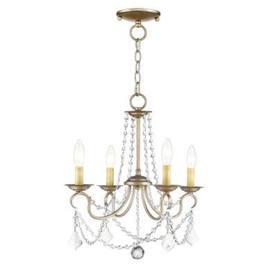 Pennington 4 Light Small Chandelier by Livex - 6514
